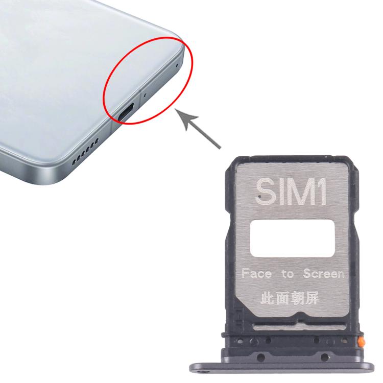 For Xiaomi Poco F7 Pro 10pcs Original SIM Card Tray + SIM Card Tray (Black) - Card Tray by buy2fix | Online Shopping UK | buy2fix