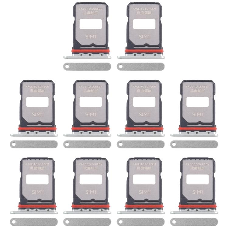For Xiaomi Poco F7 Pro 10pcs Original SIM Card Tray + SIM Card Tray (Green) - Card Tray by buy2fix | Online Shopping UK | buy2fix
