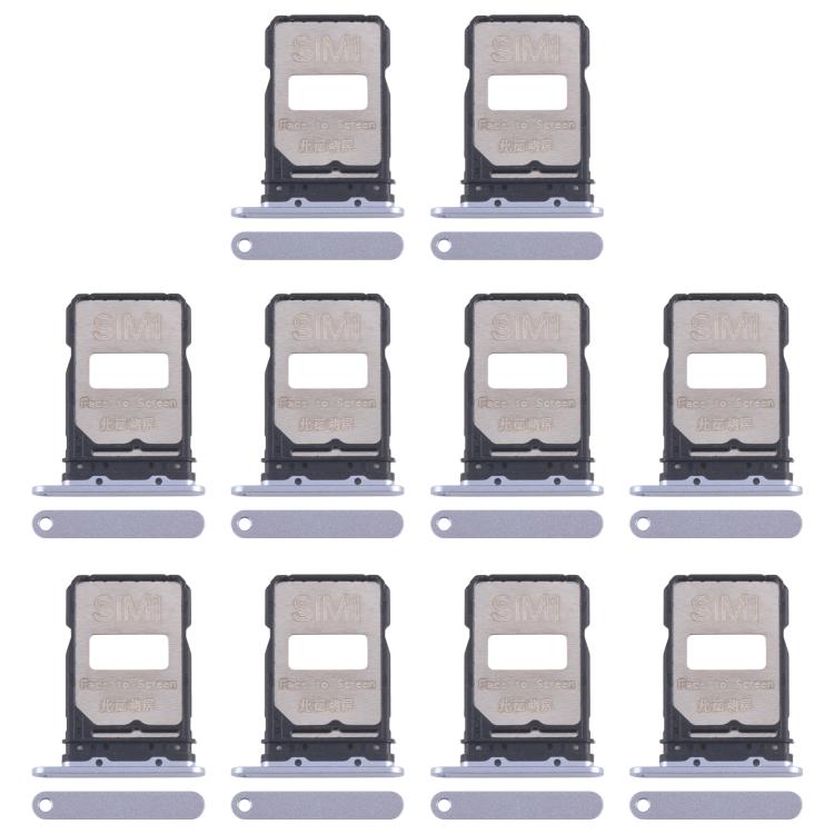 For Xiaomi Redmi K80 10pcs Original SIM Card Tray + SIM Card Tray (Blue) - Card Tray by buy2fix | Online Shopping UK | buy2fix