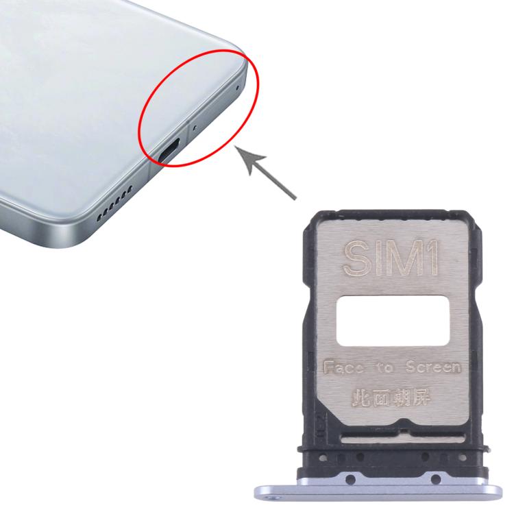 For Xiaomi Redmi K80 10pcs Original SIM Card Tray + SIM Card Tray (Blue) - Card Tray by buy2fix | Online Shopping UK | buy2fix