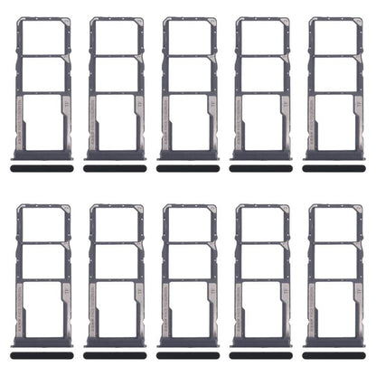 For Xiaomi Redmi 14C 4G 10pcs Original SIM Card Tray + SIM Card Tray + Micro SD Card Tray (Black) - Card Tray by buy2fix | Online Shopping UK | buy2fix