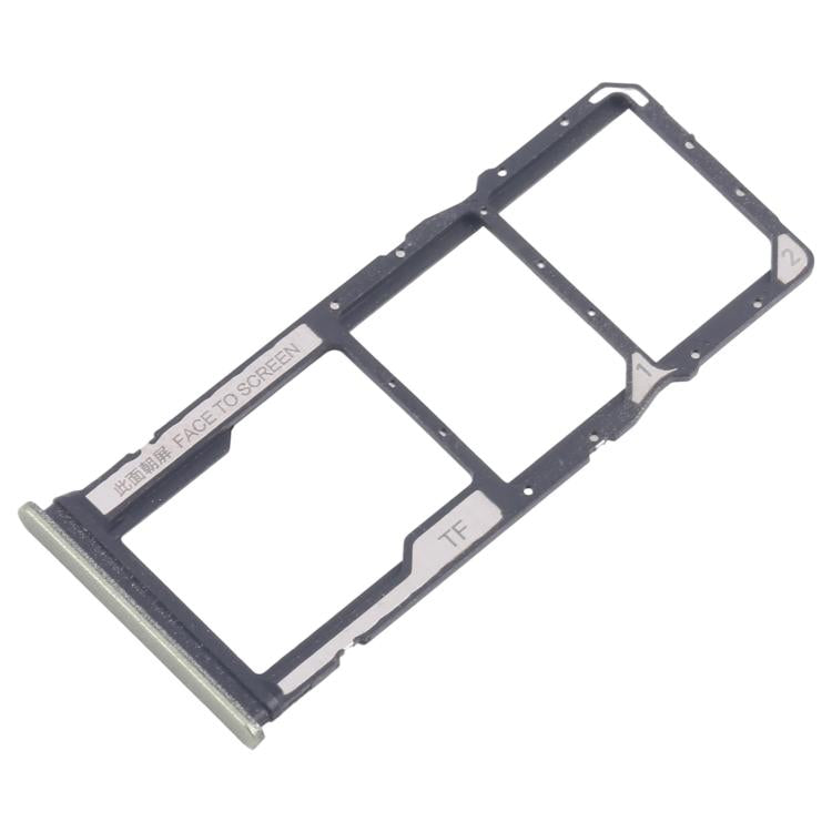 For Xiaomi Redmi 14C 4G 10pcs Original SIM Card Tray + SIM Card Tray + Micro SD Card Tray (Green) - Card Tray by buy2fix | Online Shopping UK | buy2fix