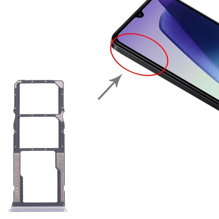 For Xiaomi Redmi 14C 4G 10pcs Original SIM Card Tray + SIM Card Tray + Micro SD Card Tray (Purple) - Card Tray by buy2fix | Online Shopping UK | buy2fix