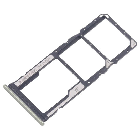 For Xiaomi Redmi 14R 5G 10pcs Original SIM Card Tray + SIM Card Tray + Micro SD Card Tray (Green) - Card Tray by buy2fix | Online Shopping UK | buy2fix