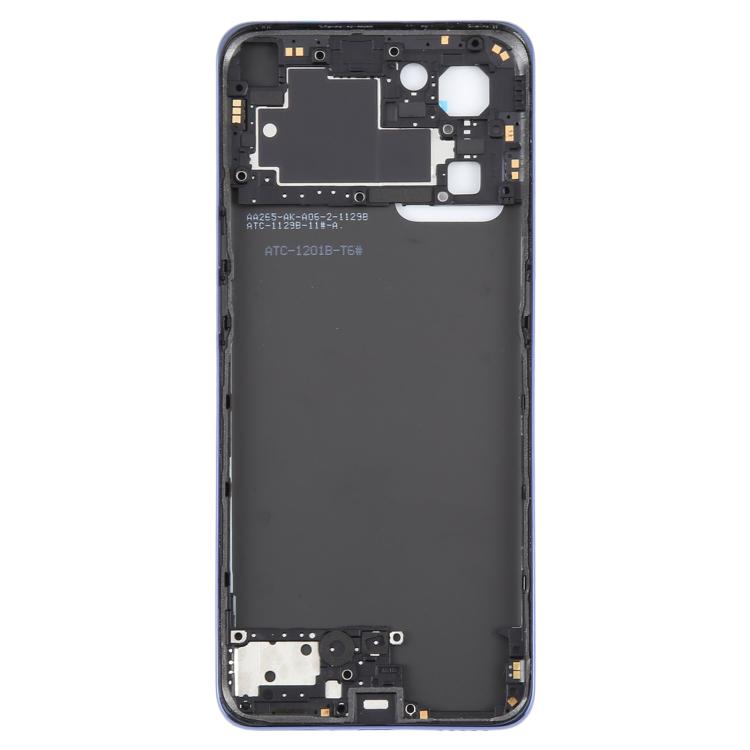 For OPPO Reno7 5G CPH2371 Battery Back Cover with Middle Frame(Blue) - Back Cover by buy2fix | Online Shopping UK | buy2fix