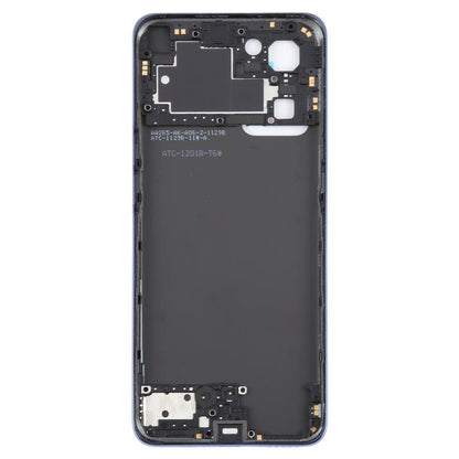 For OPPO Reno7 5G CPH2371 Battery Back Cover with Middle Frame(Blue) - Back Cover by buy2fix | Online Shopping UK | buy2fix