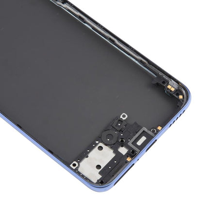 For OPPO Reno7 5G CPH2371 Battery Back Cover with Middle Frame(Blue) - Back Cover by buy2fix | Online Shopping UK | buy2fix