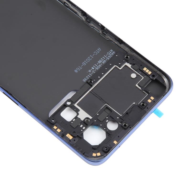 For OPPO Reno7 5G CPH2371 Battery Back Cover with Middle Frame(Blue) - Back Cover by buy2fix | Online Shopping UK | buy2fix