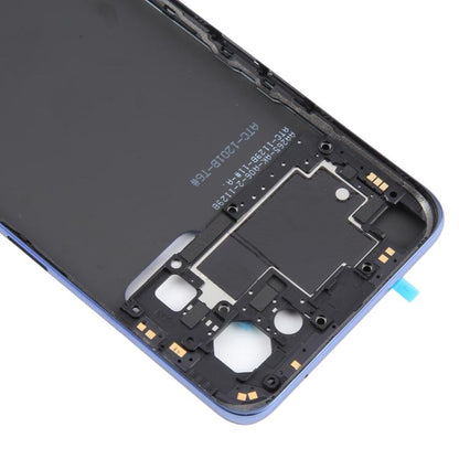 For OPPO Reno7 5G CPH2371 Battery Back Cover with Middle Frame(Blue) - Back Cover by buy2fix | Online Shopping UK | buy2fix