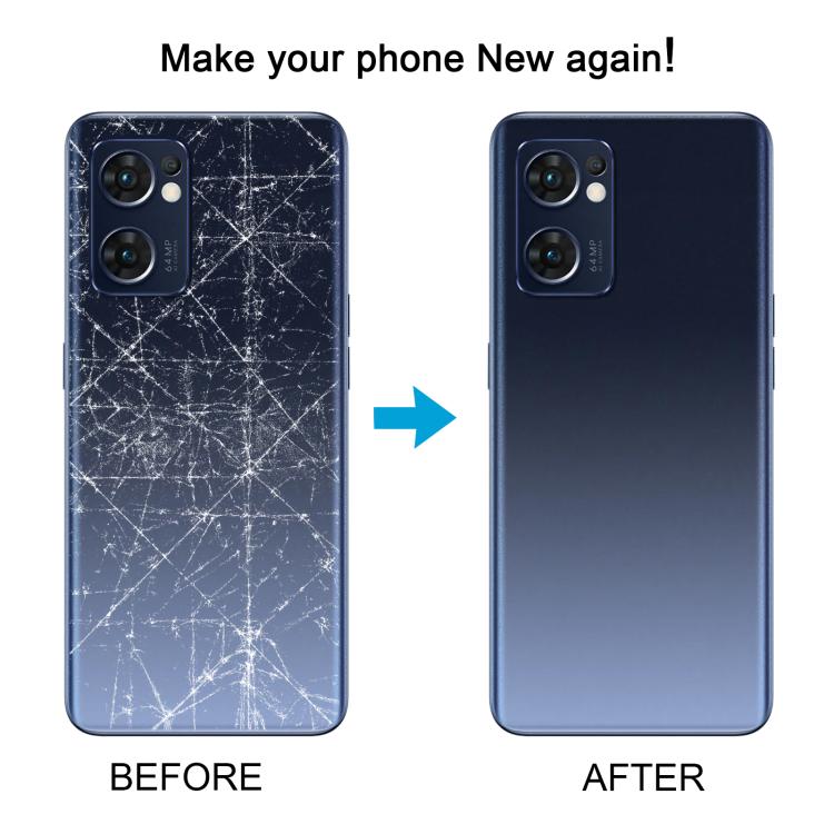 For OPPO Find X5 Lite Battery Back Cover with Middle Frame(Blue) - Back Cover by buy2fix | Online Shopping UK | buy2fix