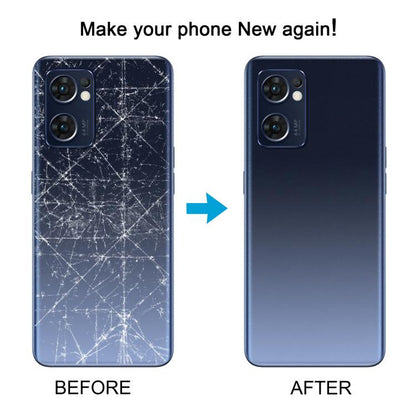 For OPPO Find X5 Lite Battery Back Cover with Middle Frame(Blue) - Back Cover by buy2fix | Online Shopping UK | buy2fix