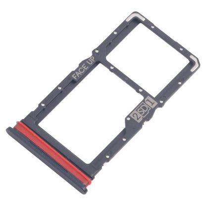 For Motorola Moto G53 XT2335-2 10pcs Original SIM + Micro SD Card Tray (Black) - Card Socket by buy2fix | Online Shopping UK | buy2fix