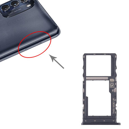 For Motorola Moto G 2022 10pcs Original SIM + Micro SD Card Tray (Black) - Card Socket by buy2fix | Online Shopping UK | buy2fix