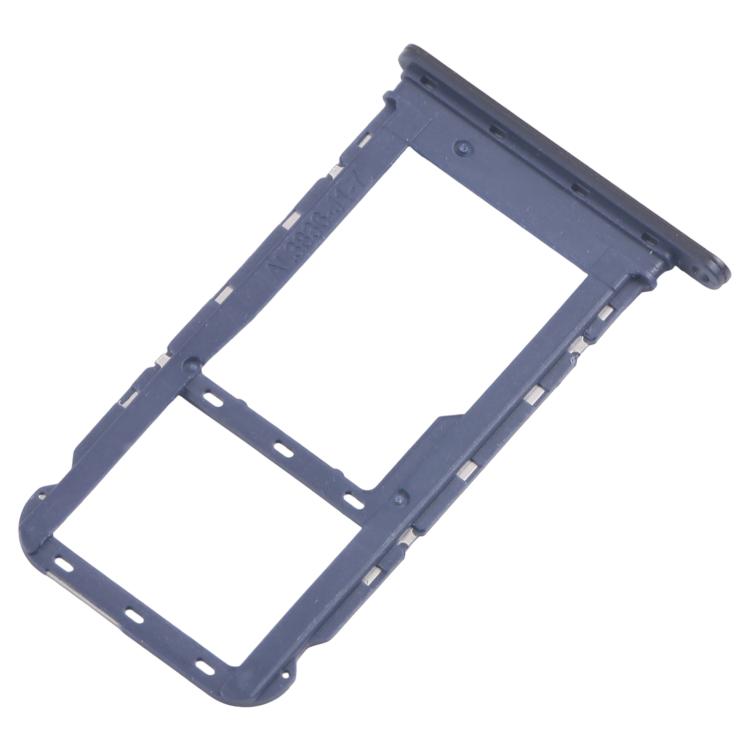 For Motorola Moto G60s XT2133-2 XT2133-1 10pcs Original SIM + Micro SD Card Tray (Blue) - Card Socket by buy2fix | Online Shopping UK | buy2fix