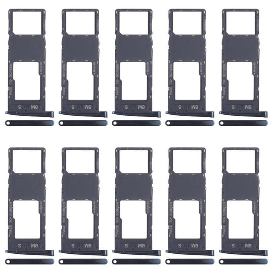 For Motorola Moto G6 Plus 10pcs Original SIM + Micro SD Card Tray (Black)