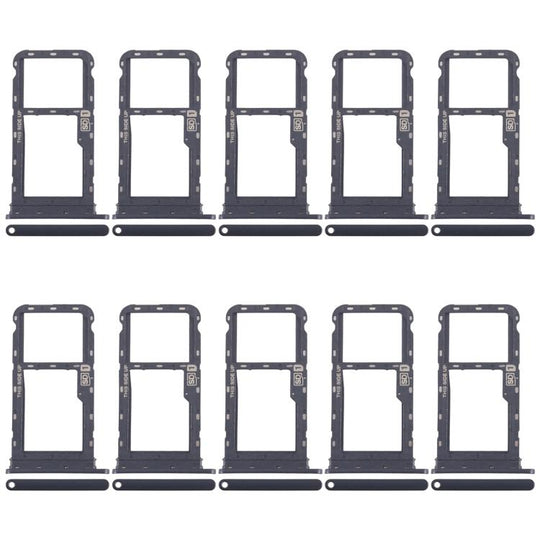 For Motorola Moto G60 10pcs Original SIM + Micro SD Card Tray (Black)