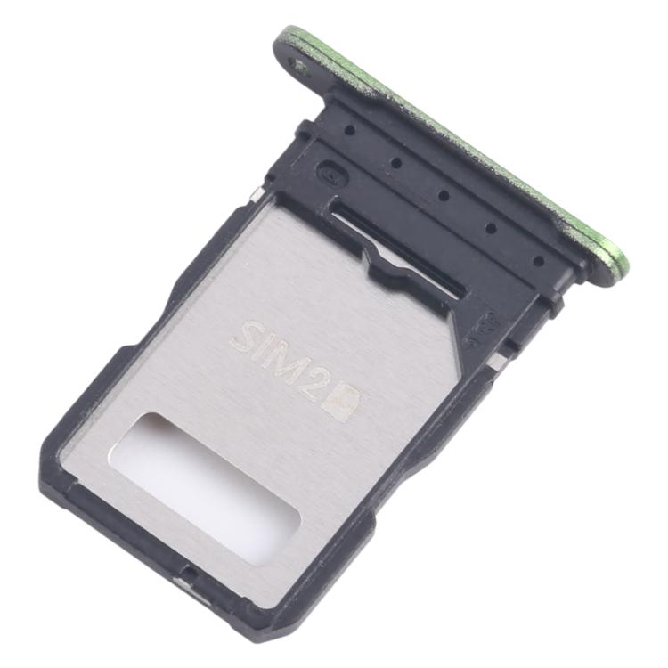 For Motorola Edge 50 Fusion 10pcs Original SIM + SIM Card Tray (Green) - Card Socket by buy2fix | Online Shopping UK | buy2fix