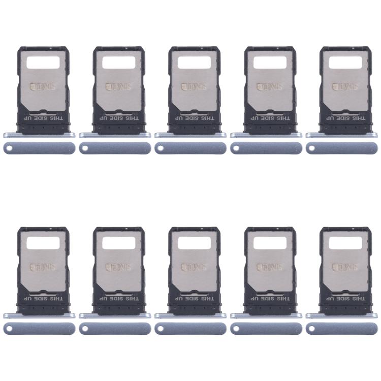 For Motorola Edge 50 Fusion 10pcs Original SIM Card Tray + SIM Card Tray (Blue) - Card Socket by buy2fix | Online Shopping UK | buy2fix