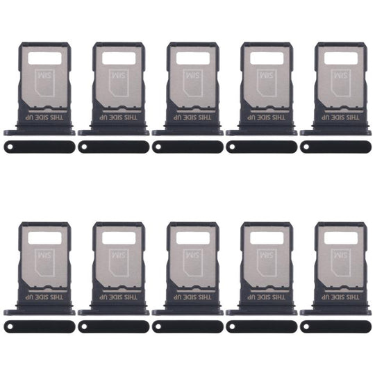 For Motorola Edge 40 Neo XT2307-1 10pcs Original SIM Card Tray (Black)