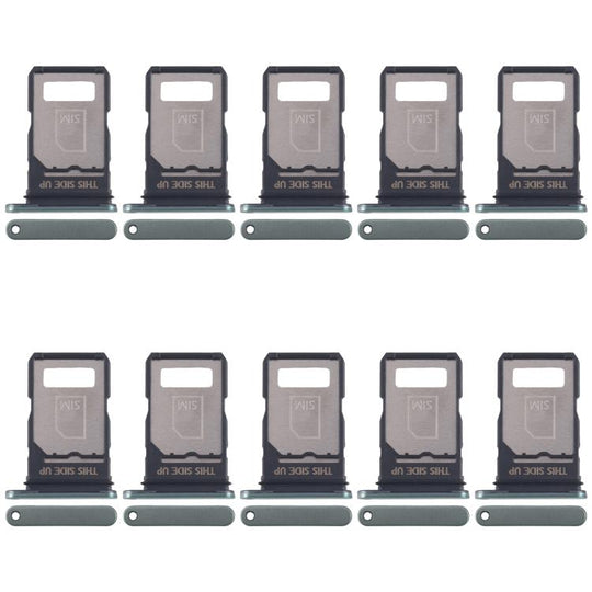 For Motorola Edge 40 Neo XT2307-1 10pcs Original SIM Card Tray (Green)
