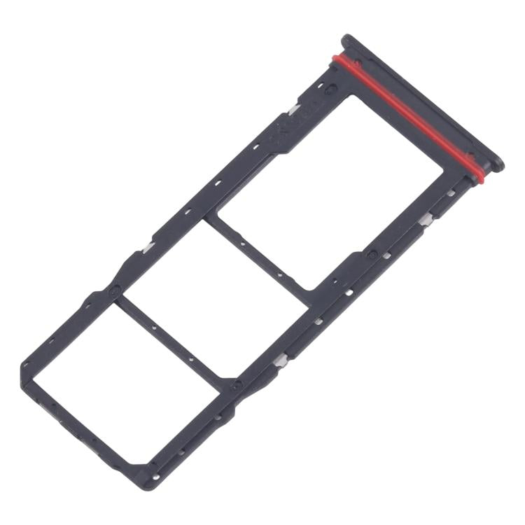 For Motorola Moto G04 10pcs Original SIM Card Tray + SIM Card Tray + Micro SD Card Tray (Black) - Card Socket by buy2fix | Online Shopping UK | buy2fix
