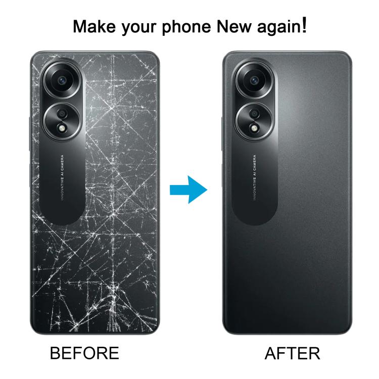 For OPPO A58 4G CPH2577 Original Back Cover with Camera Lens Cover(Black) - Back Cover by buy2fix | Online Shopping UK | buy2fix