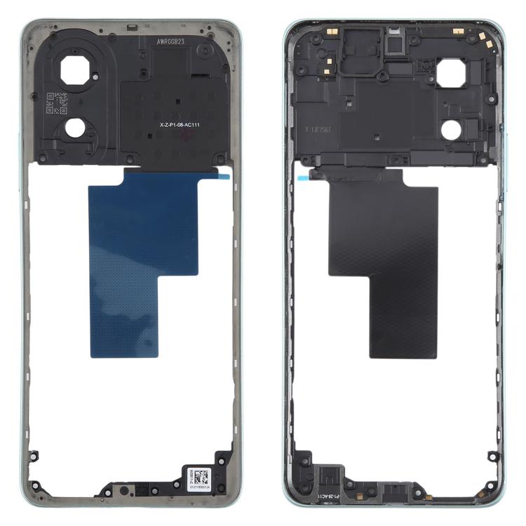 For OPPO A58 4G CPH2577 Original Middle Frame Bezel Plate (Green) - Frame Bezel Plate by buy2fix | Online Shopping UK | buy2fix