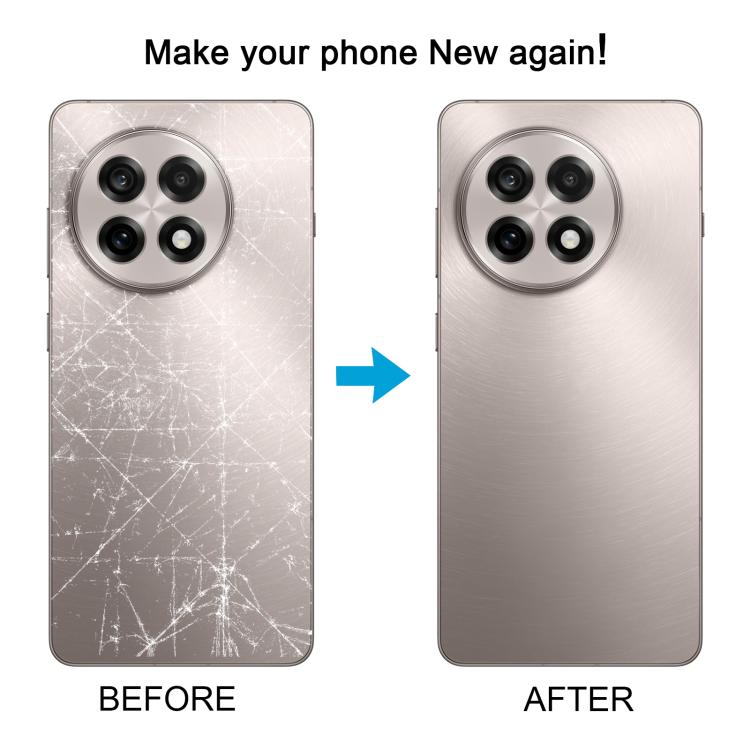 For OnePlus 13R Original Back Cover with Camera Lens Cover(Titanium) - Back Cover by buy2fix | Online Shopping UK | buy2fix