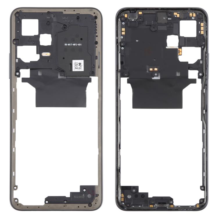For Xiaomi Redmi Note 12 5G Original Middle Frame Bezel Plate (Black) - Frame Bezel Plate by buy2fix | Online Shopping UK | buy2fix