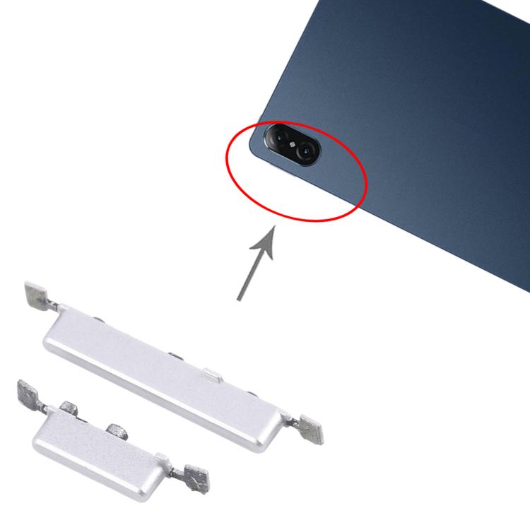 For Honor Tablet V7 Pro BRT-W09 Original Power Button and Volume Control Button (Silver) - Home key & Side Key by buy2fix | Online Shopping UK | buy2fix
