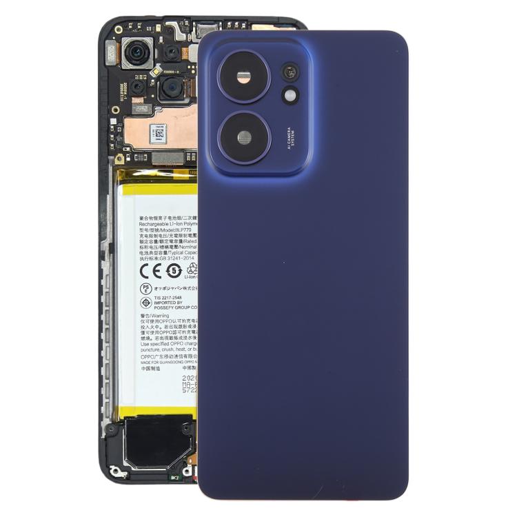 For OPPO Reno13 F Original Back Cover with Camera Lens Cover(Dark blue) - Back Cover by buy2fix | Online Shopping UK | buy2fix