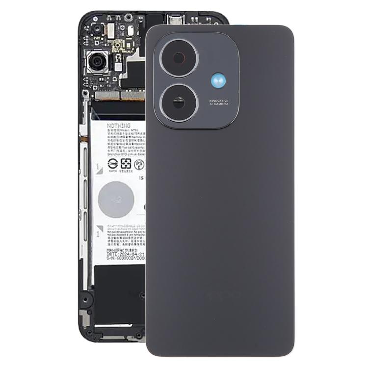 For OPPO A3x A3i Original Back Cover with Camera Lens Cover(Black) - Back Cover by buy2fix | Online Shopping UK | buy2fix