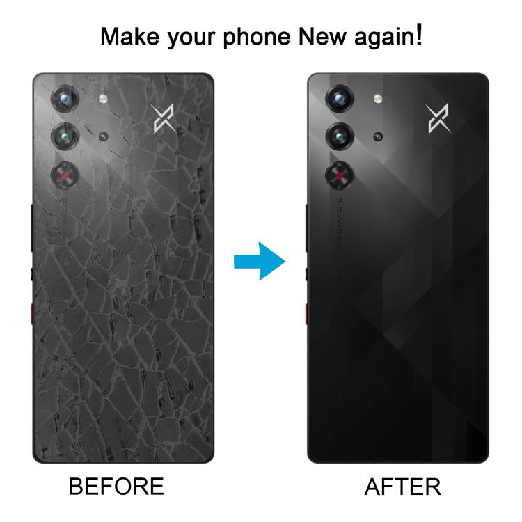 For ZTE Nubia RedMagic 10 Pro / 10 Pro+ NX789J Back Cover with Flash Shield(Black) - For ZTE by buy2fix | Online Shopping UK | buy2fix