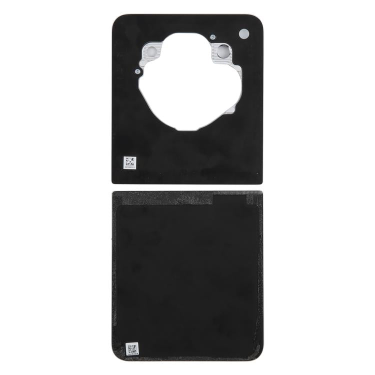 For ZTE Libero Flip 5G A304ZT Glass Back Cover(White) - For ZTE by buy2fix | Online Shopping UK | buy2fix