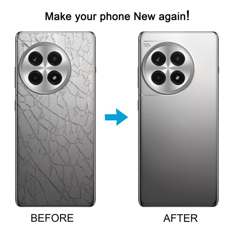 For OnePlus Ace 3 Pro PJX110 Original Glass Battery Back Cover with Camera Lens(Silver) - Back Cover by buy2fix | Online Shopping UK | buy2fix