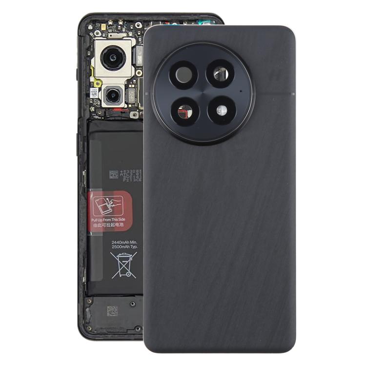 For OnePlus 13 CPH2655 CPH2653 PJZ110 Original Glass Battery Back Cover with Camera Lens(Matte Black) - Back Cover by buy2fix | Online Shopping UK | buy2fix