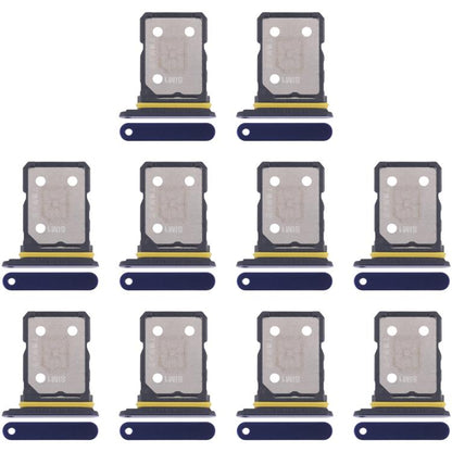 For Realme GT Neo 3 10pcs Original SIM Card Tray + SIM Card Tray (Blue) - Card Tray by buy2fix | Online Shopping UK | buy2fix