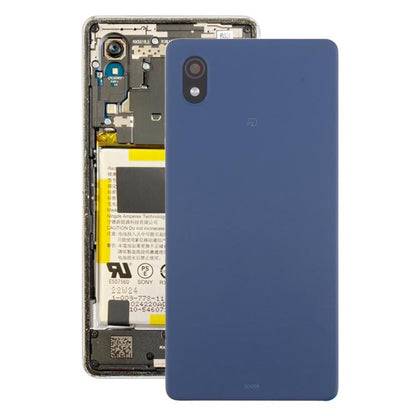For Sony Xperia Ace III Back Cover with Camera Lens Cover(Blue) - Back Cover by buy2fix | Online Shopping UK | buy2fix
