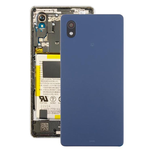 For Sony Xperia Ace III Back Cover with Camera Lens Cover(Blue) - Back Cover by buy2fix | Online Shopping UK | buy2fix