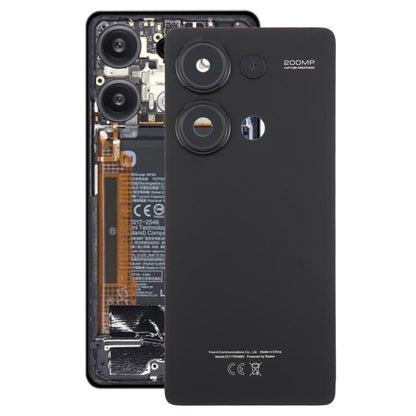 For Xiaomi Redmi Note 13 Pro 4G OEM Back Cover with Camera Lens Cover(Black) - Back Cover by buy2fix | Online Shopping UK | buy2fix