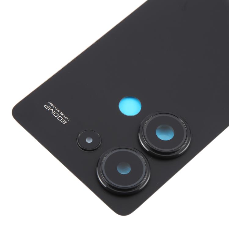 For Xiaomi Redmi Note 13 Pro 4G OEM Back Cover with Camera Lens Cover(Black) - Back Cover by buy2fix | Online Shopping UK | buy2fix