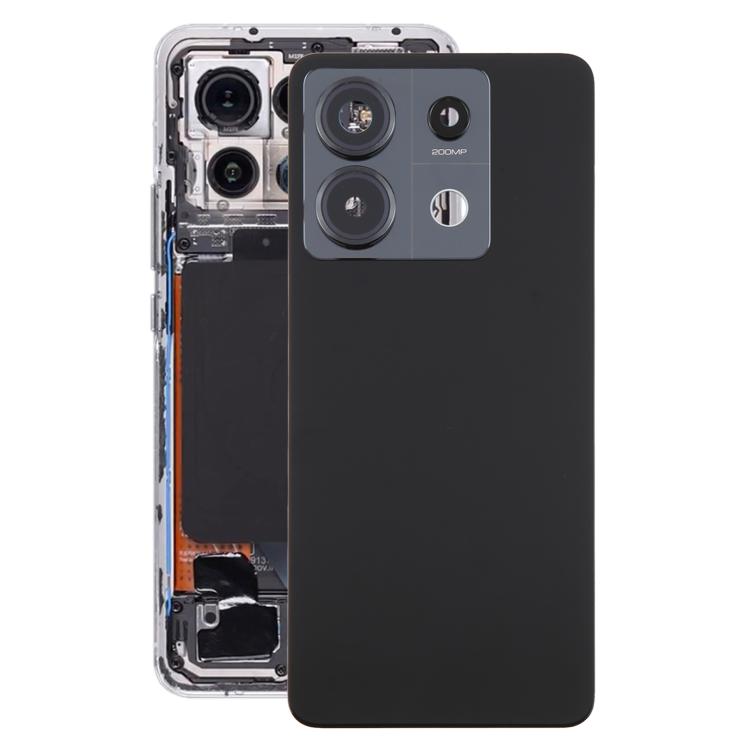 For Xiaomi Redmi Note 13 Pro 5G OEM Back Cover with Camera Lens Cover(Black) - Back Cover by buy2fix | Online Shopping UK | buy2fix