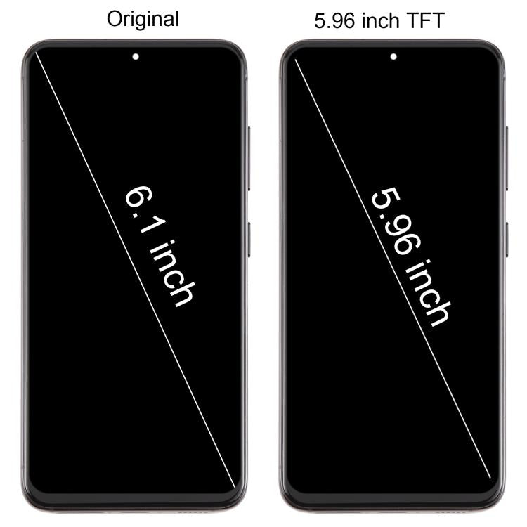 For Samsung Galaxy S23 SM-S911B EU Version 5.96 inch TFT LCD Screen Digitizer Full Assembly with Frame, Not Supporting Fingerprint Identification (Silver) -  by buy2fix | Online Shopping UK | buy2fix