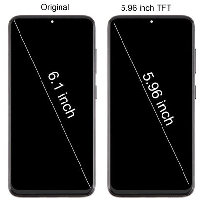 For Samsung Galaxy S23 SM-S911B EU Version 5.96 inch TFT LCD Screen Digitizer Full Assembly with Frame, Not Supporting Fingerprint Identification (Silver) -  by buy2fix | Online Shopping UK | buy2fix