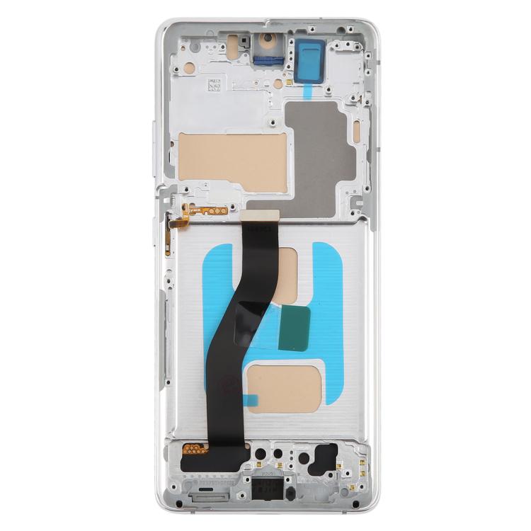 For Samsung Galaxy S21 Ultra SM-G998B 6.66 inch TFT LCD Screen Digitizer Full Assembly with Frame, Not Supporting Fingerprint Identification (Silver) - LCD Screen by buy2fix | Online Shopping UK | buy2fix