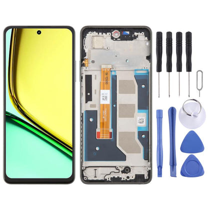 For Realme C67 4G RMX3890 OEM LCD Screen Digitizer Full Assembly with Frame (Dark Green) - LCD Screen by buy2fix | Online Shopping UK | buy2fix