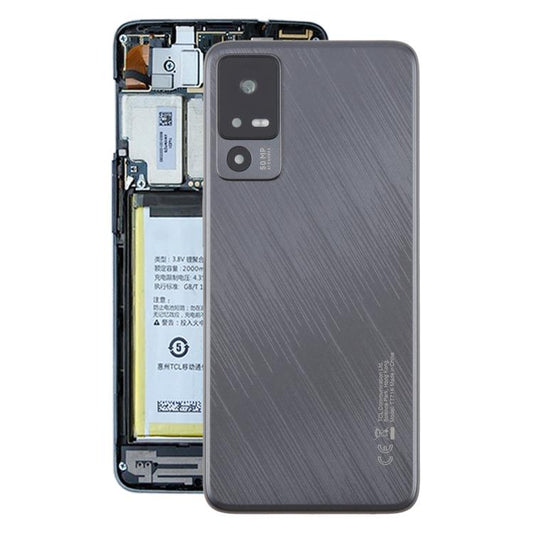 For TCL 40 R T771K Original Back Cover with Camera Lens Cover(Black) - For TCL by buy2fix | Online Shopping UK | buy2fix