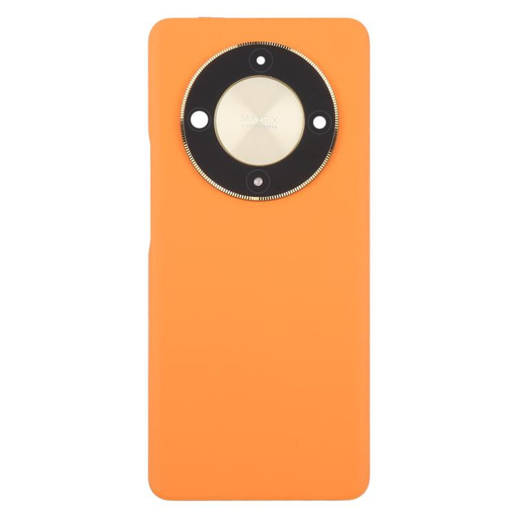 For Honor X9b Back Cover with Camera Lens Cover(Orange) - Back Cover by buy2fix | Online Shopping UK | buy2fix