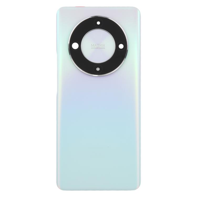 For Honor X9b Back Cover with Camera Lens Cover(Silver) - Back Cover by buy2fix | Online Shopping UK | buy2fix