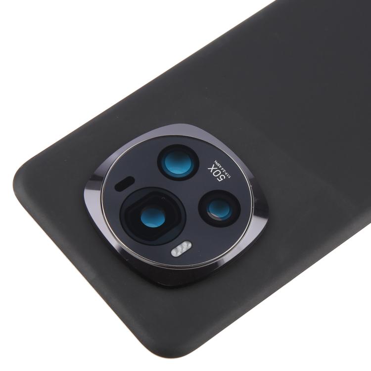 For Honor Magic6 Back Cover with Camera Lens Cover(Black) - Back Cover by buy2fix | Online Shopping UK | buy2fix